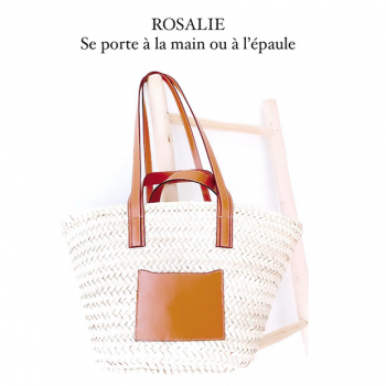 beach straw basket rosalie by maud fourier