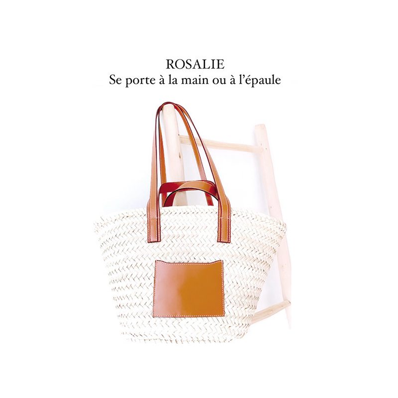 beach straw basket rosalie by maud fourier