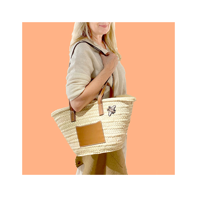 beach straw basket rosalie by maud fourier