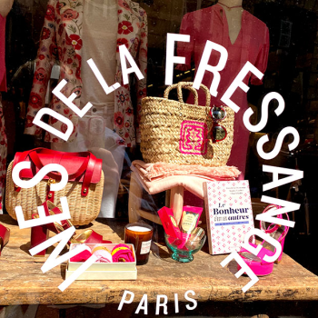 Ines de la Fressange Paris basket pink by maud fourier