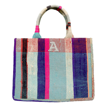 monogram recycled shopping bag by maud fourier