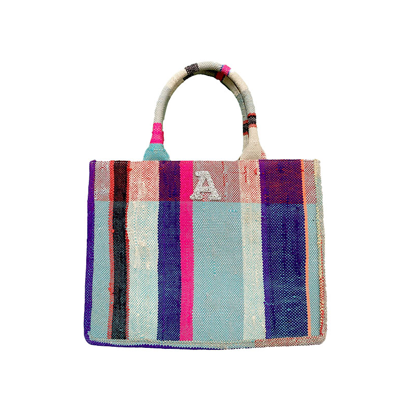 monogram recycled shopping bag by maud fourier