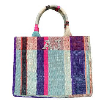 monogram recycled shopping bag by maud fourier