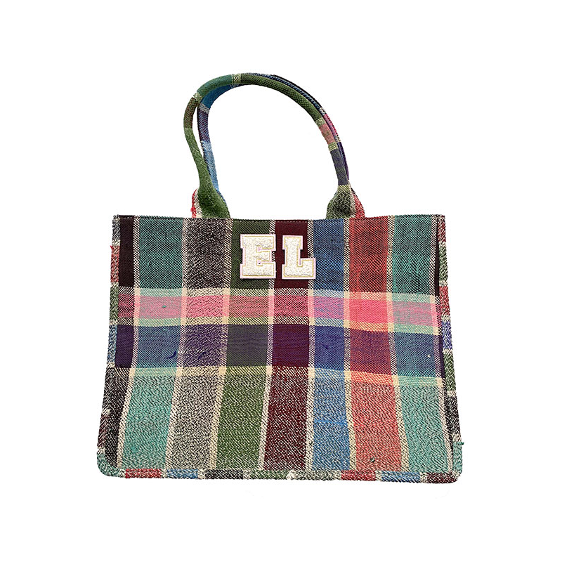 monogram recycled shopping bag by maud fourier