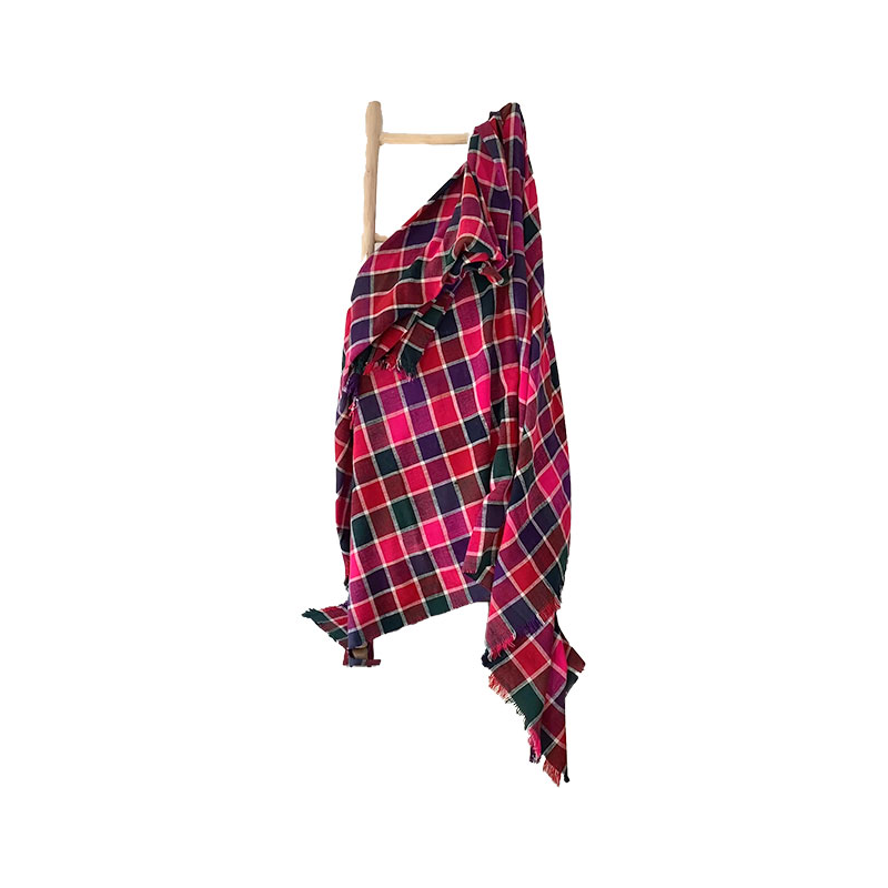 plaid berbere haik recycle rouge maud fourier