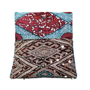 pochette kilim berbere recycle maud fourier