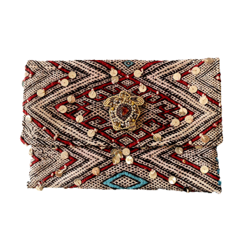 pochette kilim berbere tortue strass maud fourier