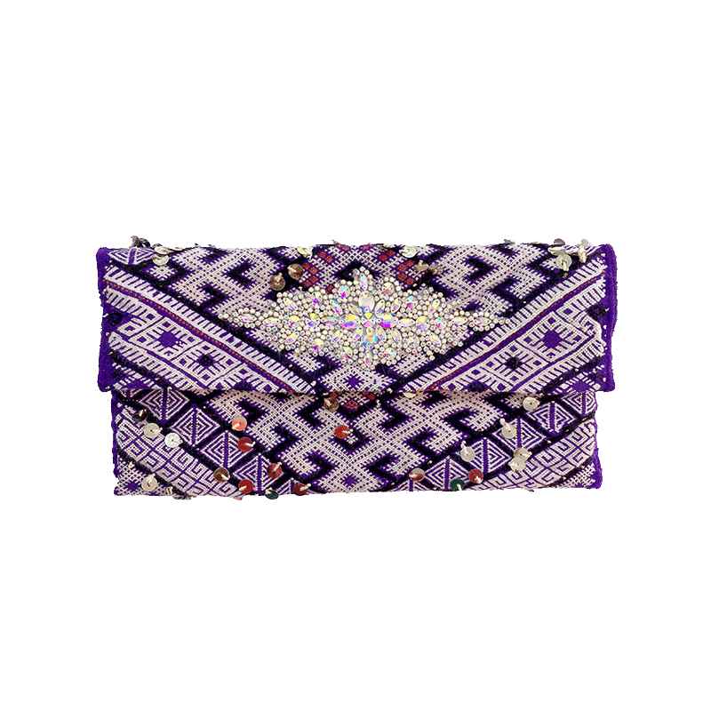 pochette kilim berbere recycle maud fourier