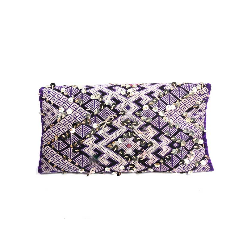 pochette kilim berbere recycle maud fourier