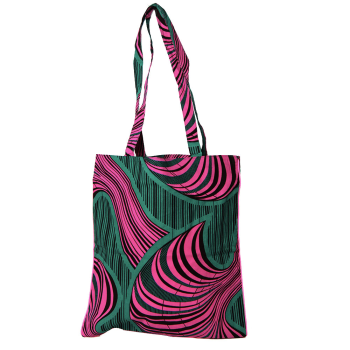 monogram wax printed cotton tote bag maud fourier