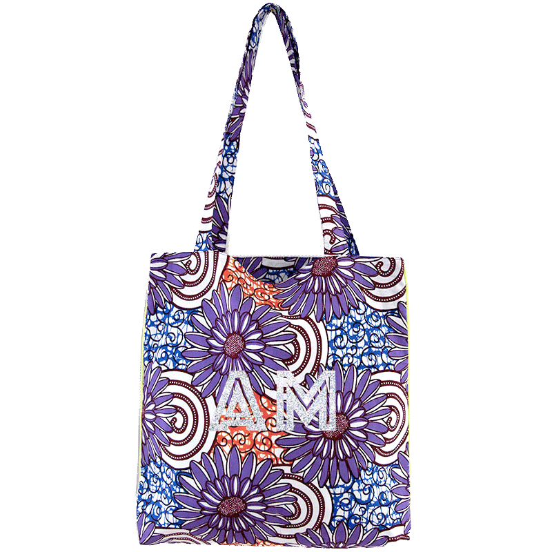 tote bag initiales wax coton maud fourier