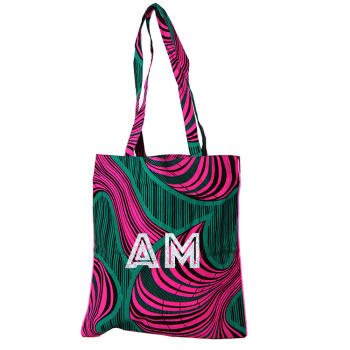 monogram wax printed cotton tote bag maud fourier