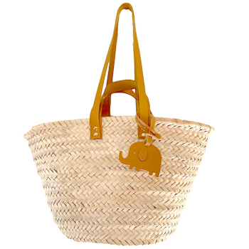 customized straw beach basket maud fourier