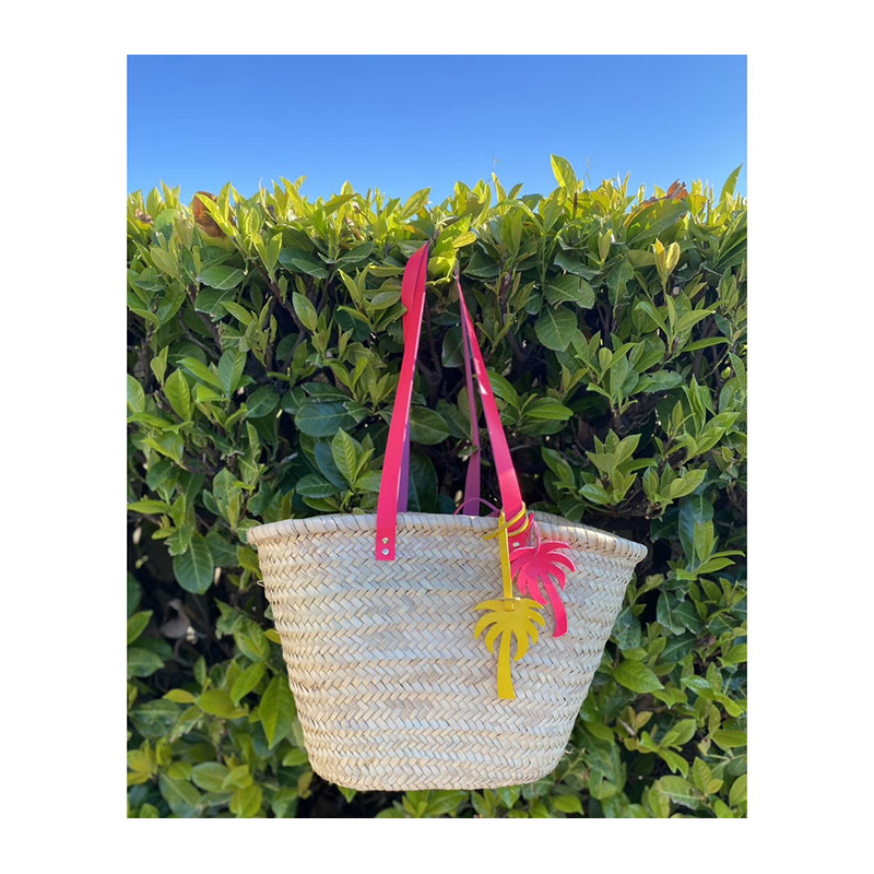 leather lucky charms for straw baskets maud fourier