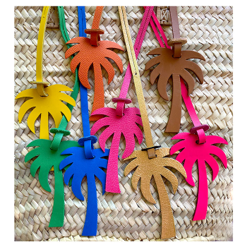 palm tree leather lucky charms for straw baskets maud fourier