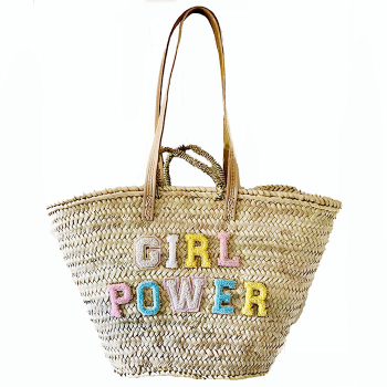 GIRL POWER Straw Basket