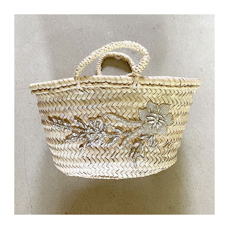 Mini Strass Straw Basket maud fourier