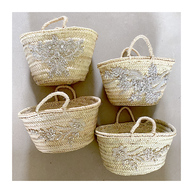 Mini Strass Straw Basket maud fourier