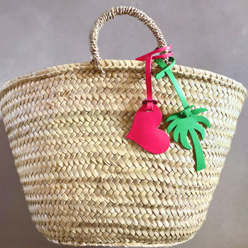 palm tree leather lucky charms for straw baskets maud fourier