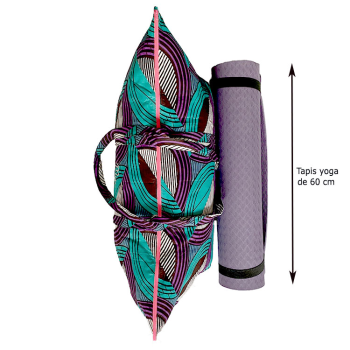 yoga mat bag printed cotton maud fourier