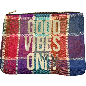 good vibes upcycled make up pouch maud fourier