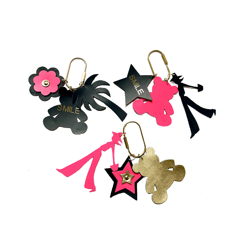 lucky charm leather keyrings maud fourier