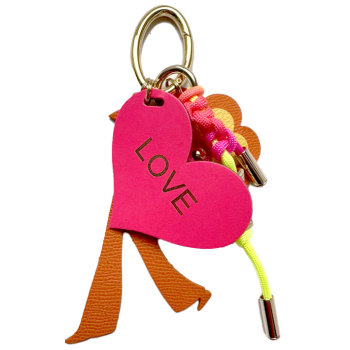 flower power lucky charm leather key ring maud fourier