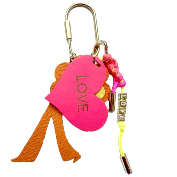 flower power lucky charm leather key ring maud fourier