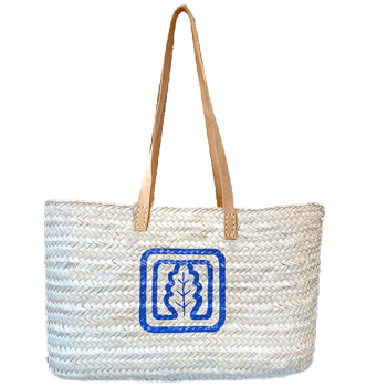 blue Ines de la Fressange Oak Leaf Basket Maud Fourier Paris