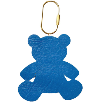 porte cle bijou de sac nounours cuir bleu maud fourier