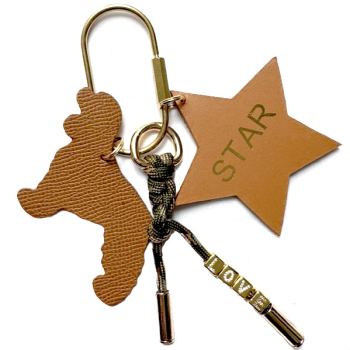 star bag charm in leather maud fourier paris