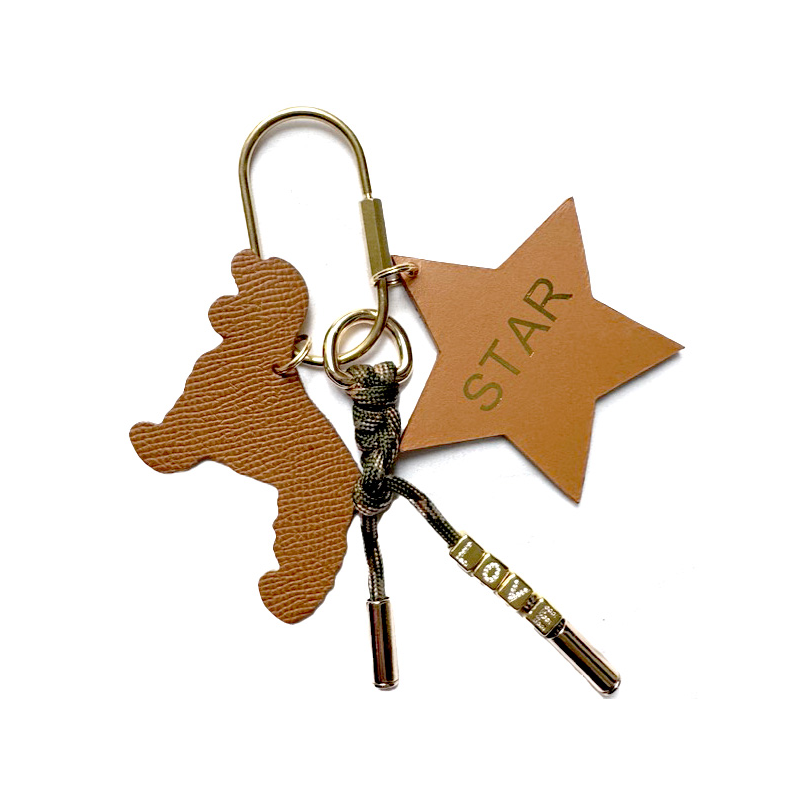 star bag charm in leather maud fourier paris