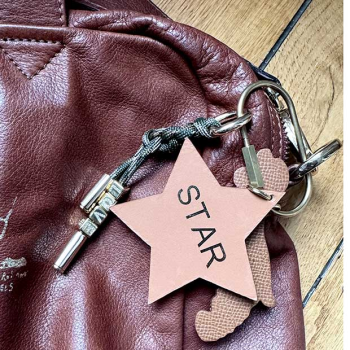 star bag charm in leather maud fourier paris