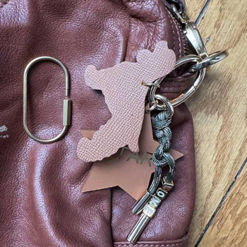 star bag charm in leather maud fourier paris