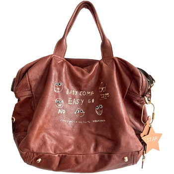 star bag charm in leather maud fourier paris