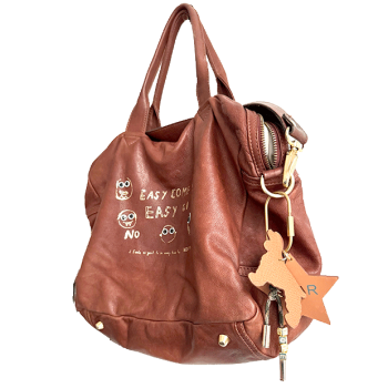 star bag charm in leather maud fourier paris