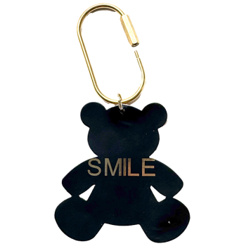 smile lucky charm leather keyrings maud fourier