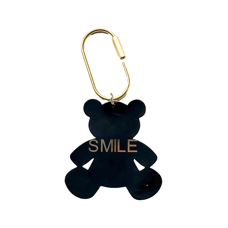 smile lucky charm leather keyrings maud fourier