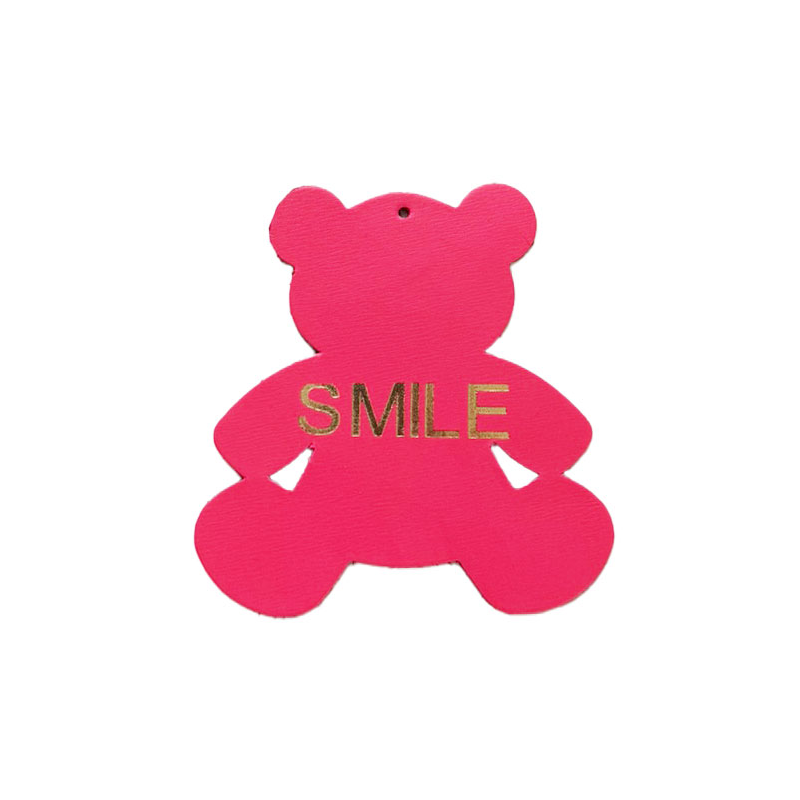 bijou de sac smile cuir rose fluo maud fourier