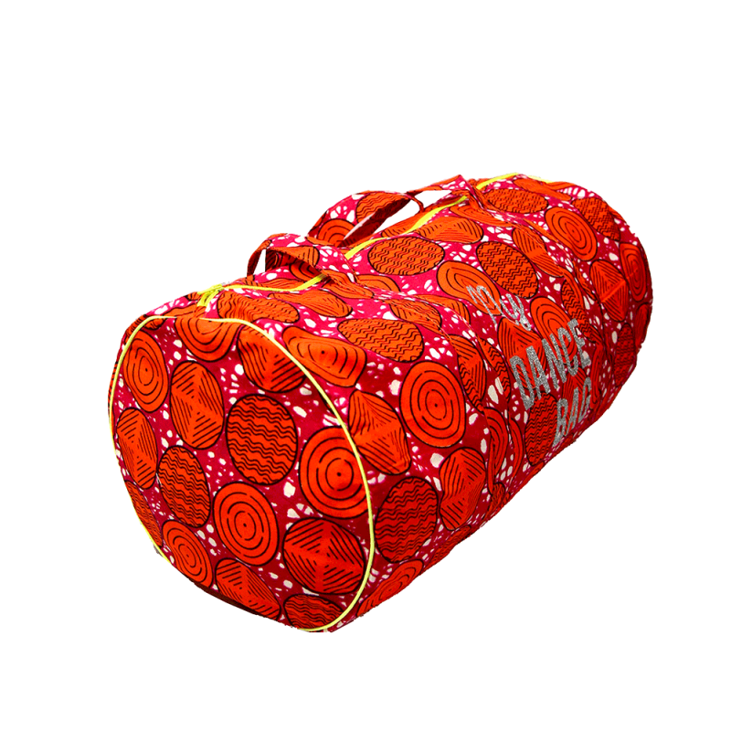 red monogram duffel bag