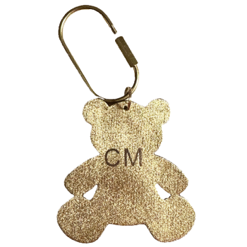 monogram leather key ring Teddy bear maud fourier